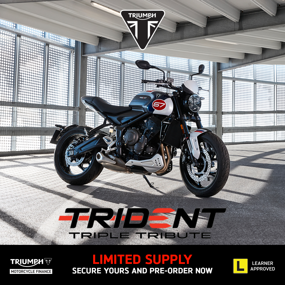 Triumph Trident 660 LAMS Triple Tribute special edition
