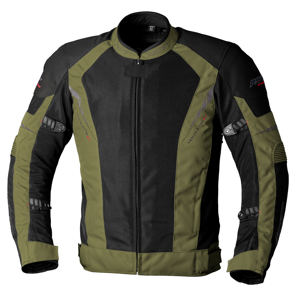 RST VENTILATOR-XT PRO CE TEXTILE JACKET GREEN/BLACK