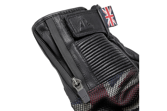 Triumph Flag Mesh and Leather Motorcycle Gloves