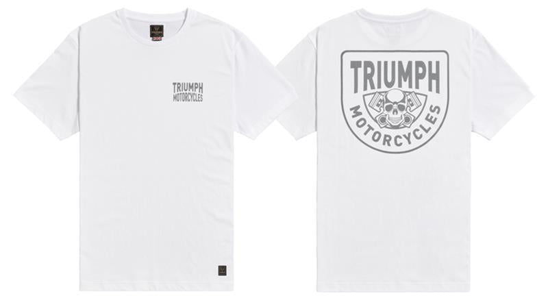 Triumph Genuine Piston Rich T-shirt in Black or White