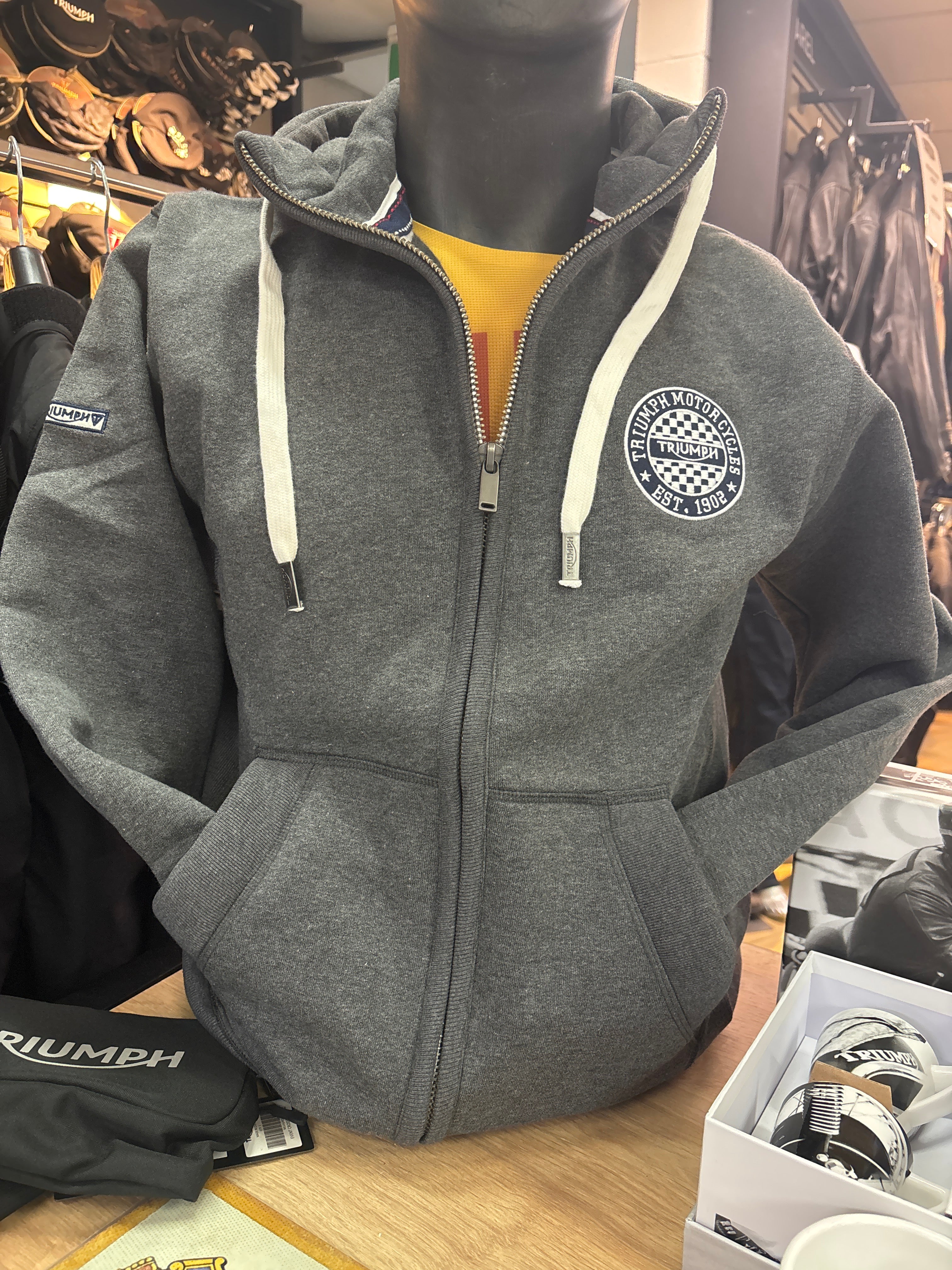 Triumph 02 Zip Thru Jumper with Hood - Size M