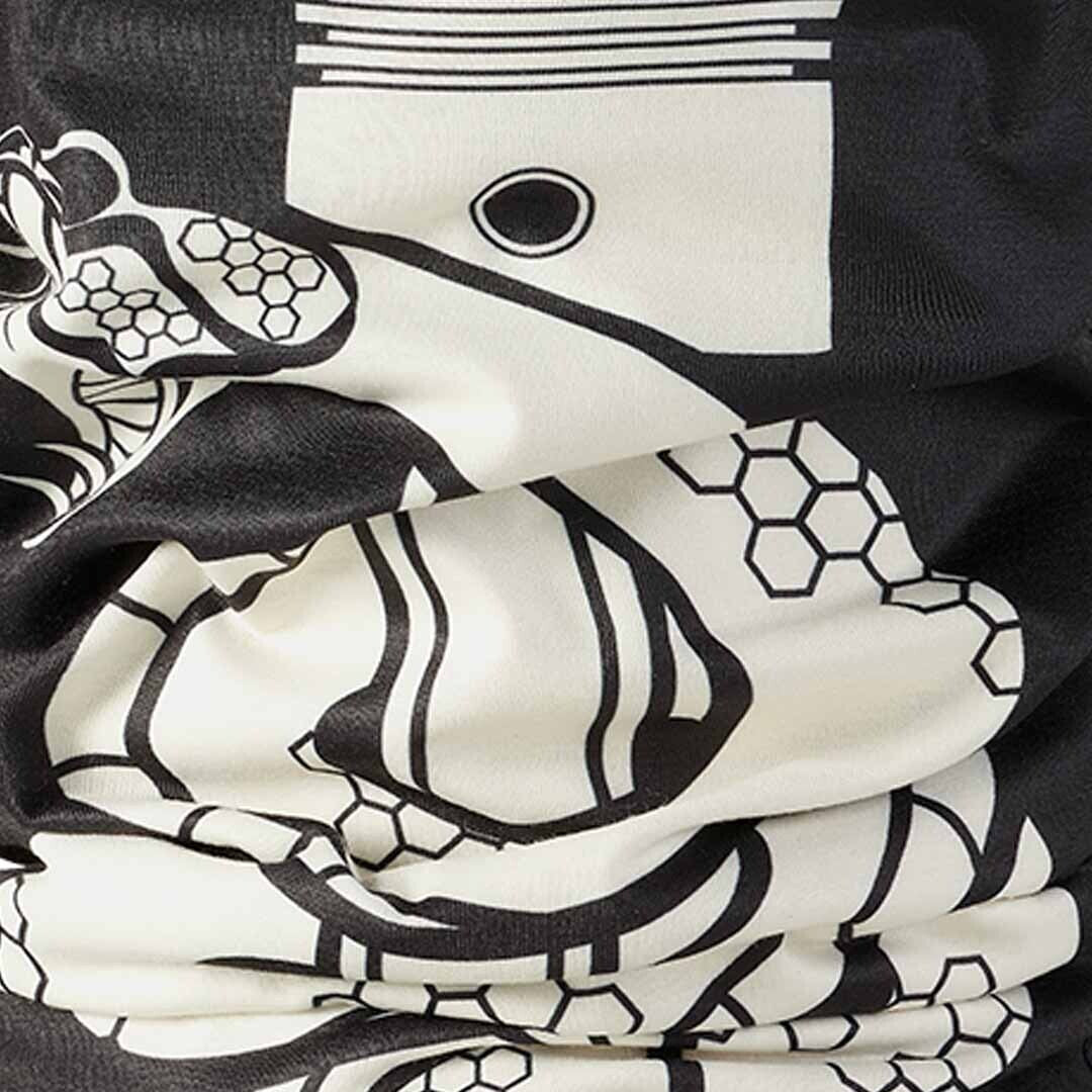 Triumph Venom Neck Tube in Black and Bone - SS23