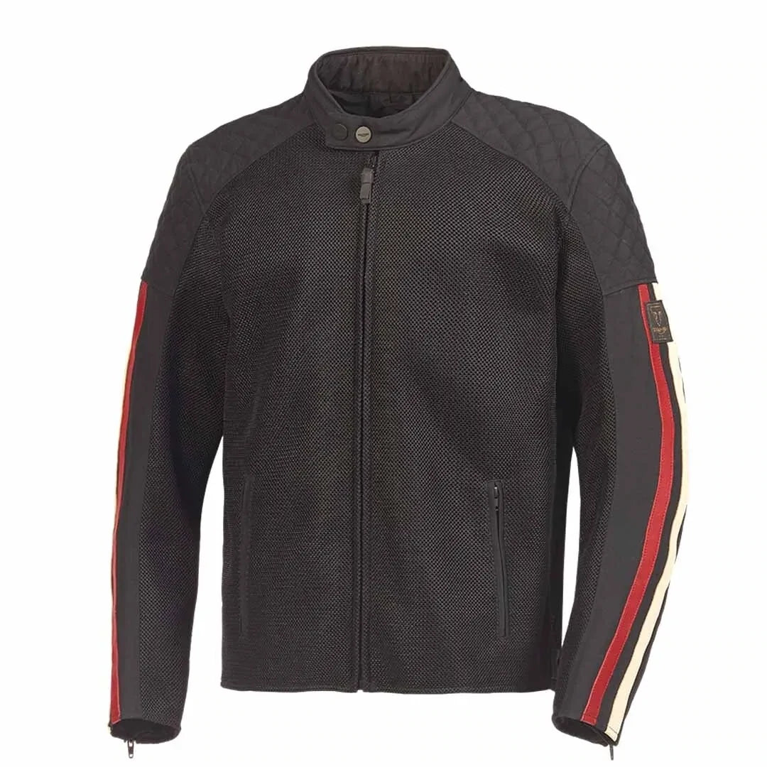 Triumph Braddan Retro Mesh Jacket in Black