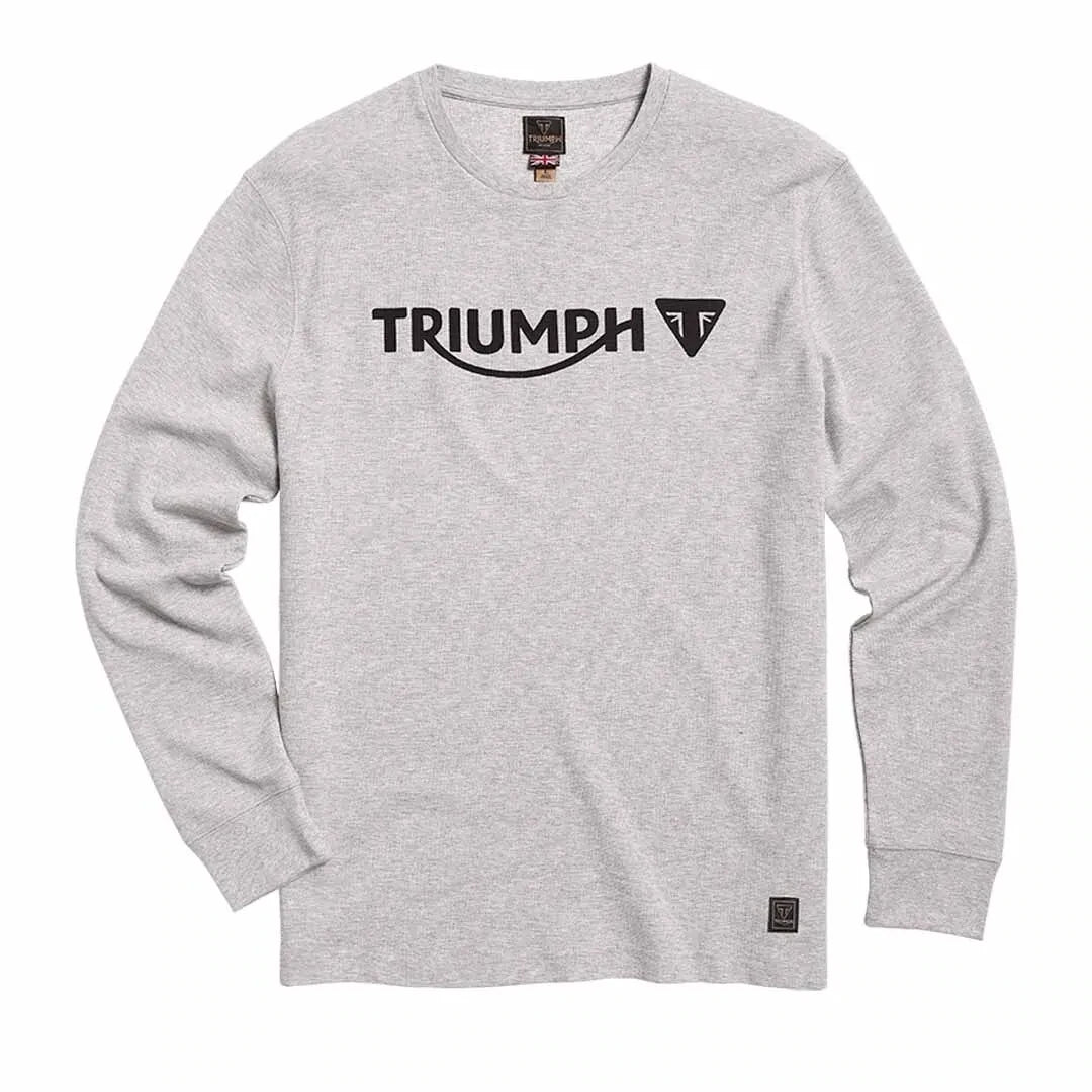Triumph Bettmann Long Sleeve Waffle Shirt - Jet Black, Khaki or Grey