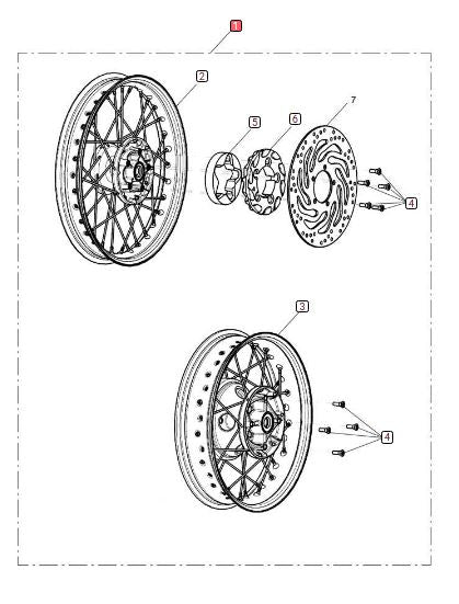 Genuine Triumph Black Spoked Wheel Kit – A9648040