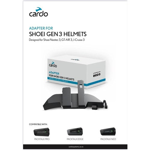 CARDO SHOEI GEN 3 HELMETS ADAPTER - PACKTALK NEO/EDGE/PRO