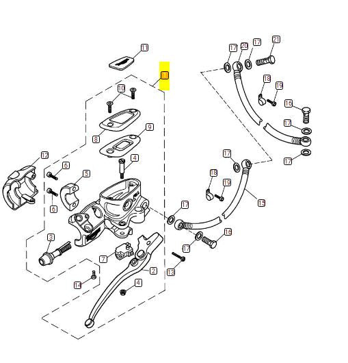 Genuine Triumph Master Cylinder Assy, Front – T2026200