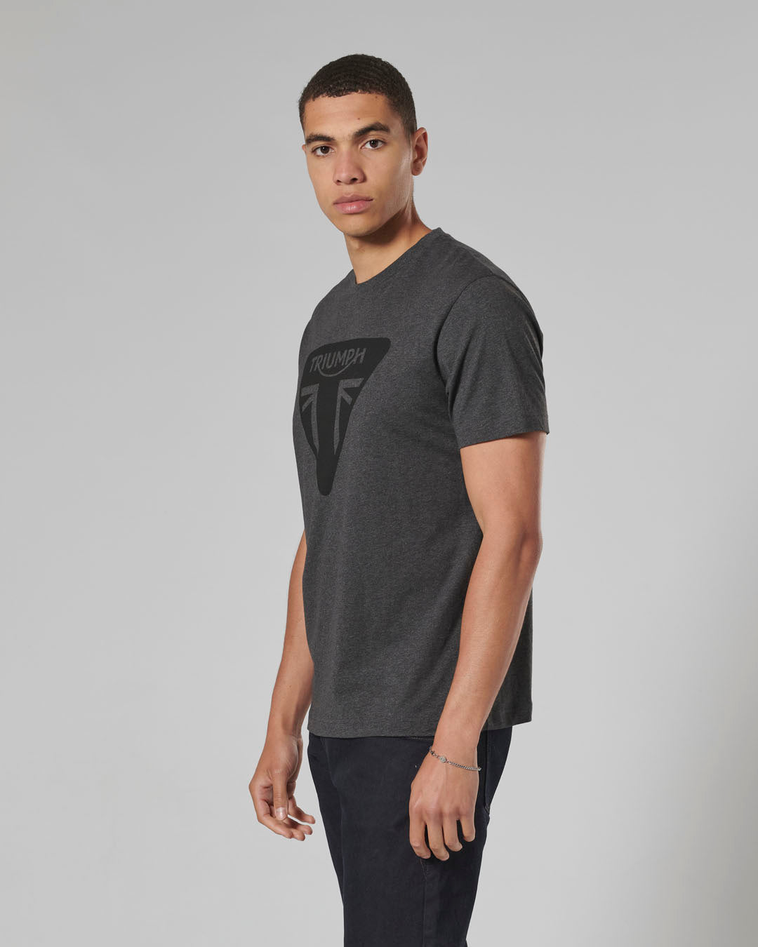 Triumph Helston T-shirt in Black or Black Marle or White