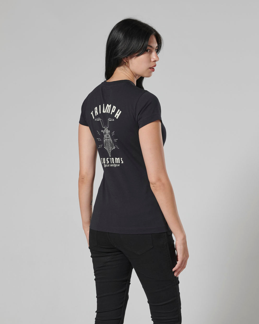 Triumph Ape T-shirt - Black or White - Mens and Ladies