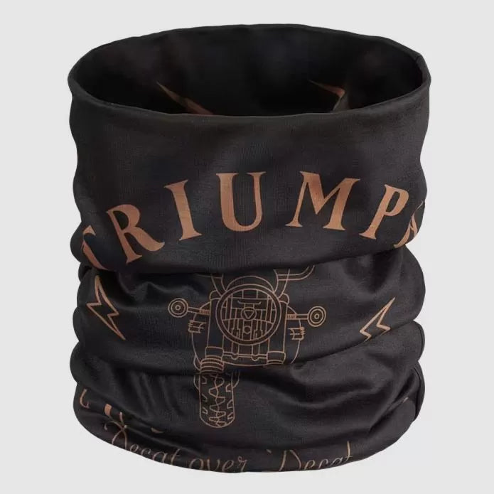 Triumph Decaf Reversible Neck Tube Black / Gold