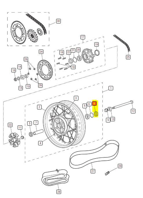 Genuine Triumph Oil Seal, DC 28 47 7 – T3600701