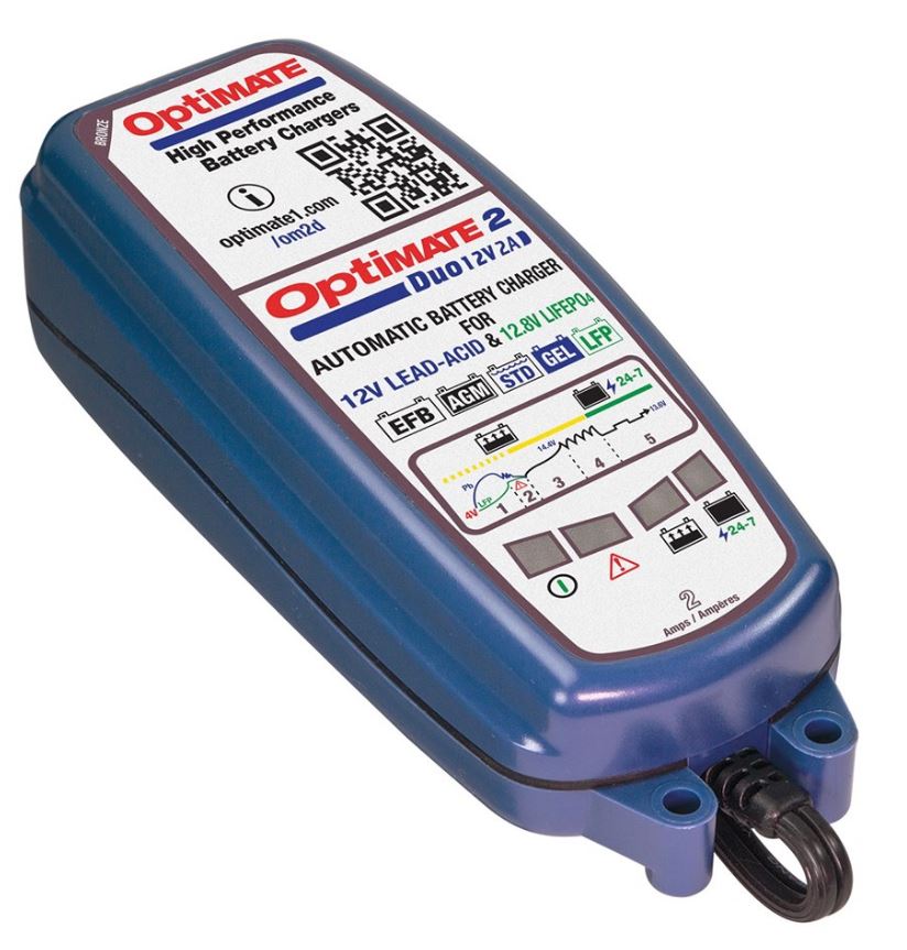 OPTIMATE 2 DUO 2A BATTERY CHARGER