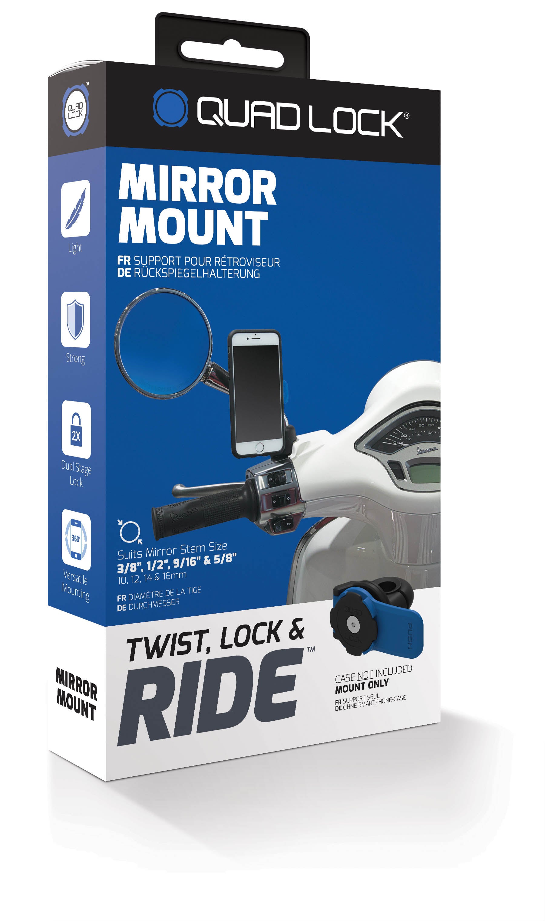 Quad Lock Motorcycle Mirror Mount