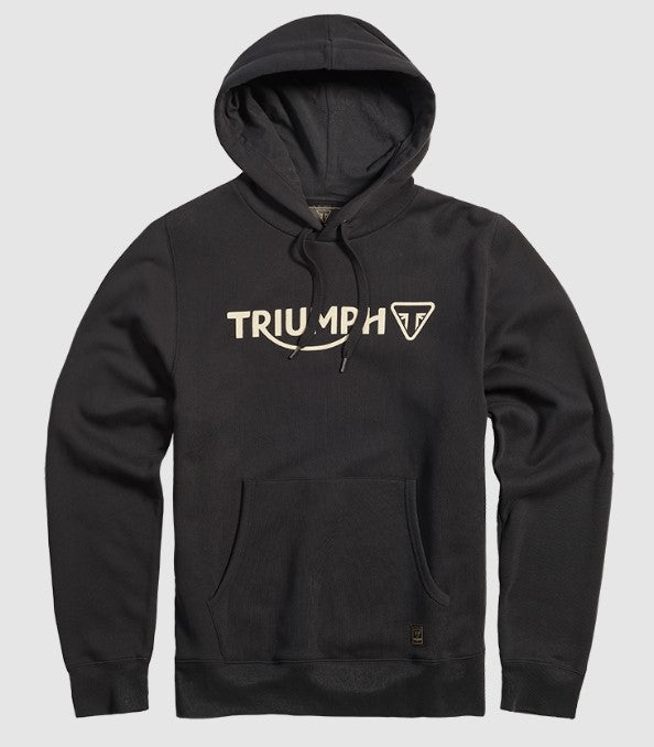 TRIUMPH CARTMEL SWEATER/JUMPER WITH HOOD - BLACK