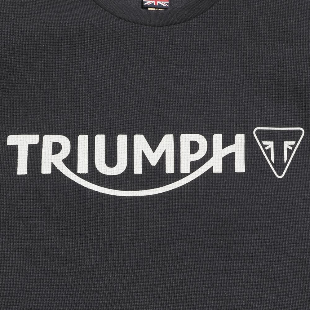 Triumph Bettmann Long Sleeve Waffle Shirt - Jet Black, Khaki or Grey
