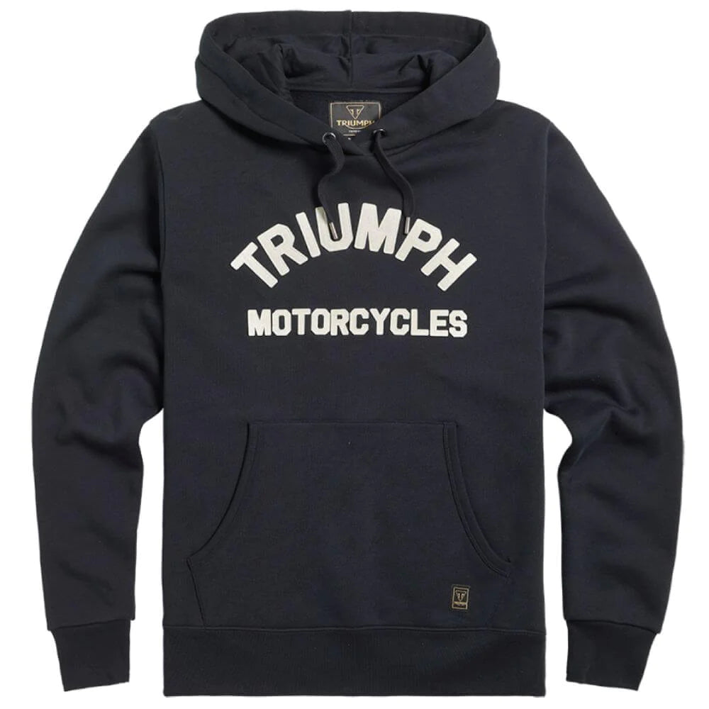 Triumph Carrick Pull-on Hoodie Jumper - Black or Grey Marle