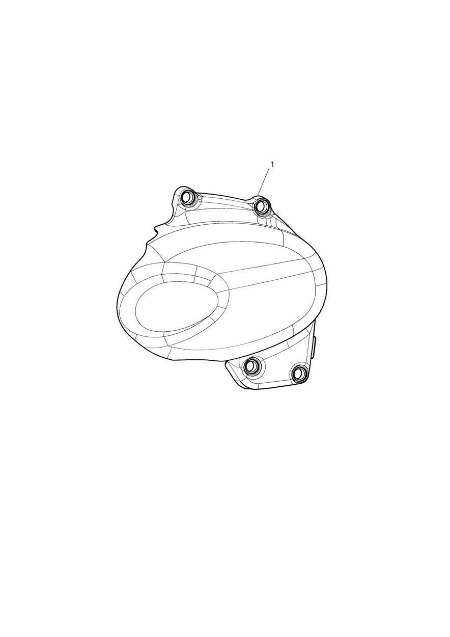 TRIUMPH GENUINE PART PLASTIC SPROCKET COVER - A9618191