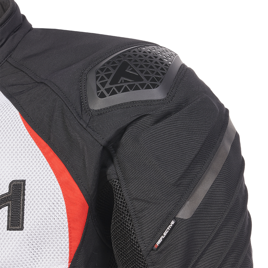 Triple Sports Mesh Jacket in Black, White and Red