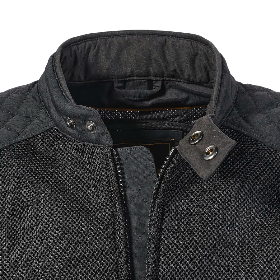 Triumph Braddan Retro Mesh Jacket in Black/Gold