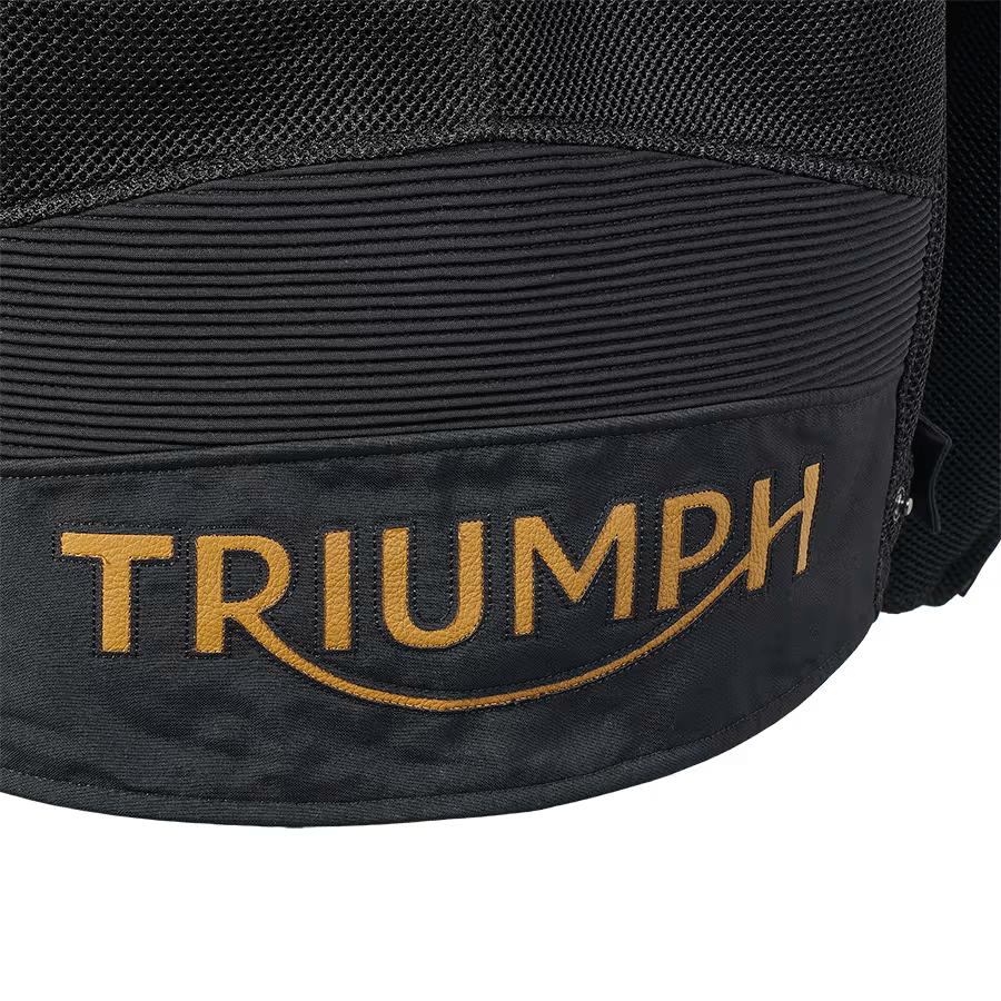 Triumph Braddan Retro Mesh Jacket in Black/Gold
