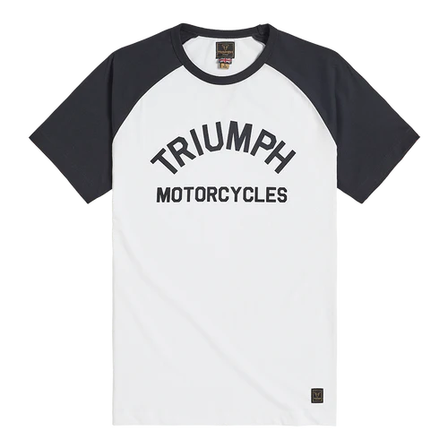 Triumph Saltern T-Shirt - White/Black or White/Grey