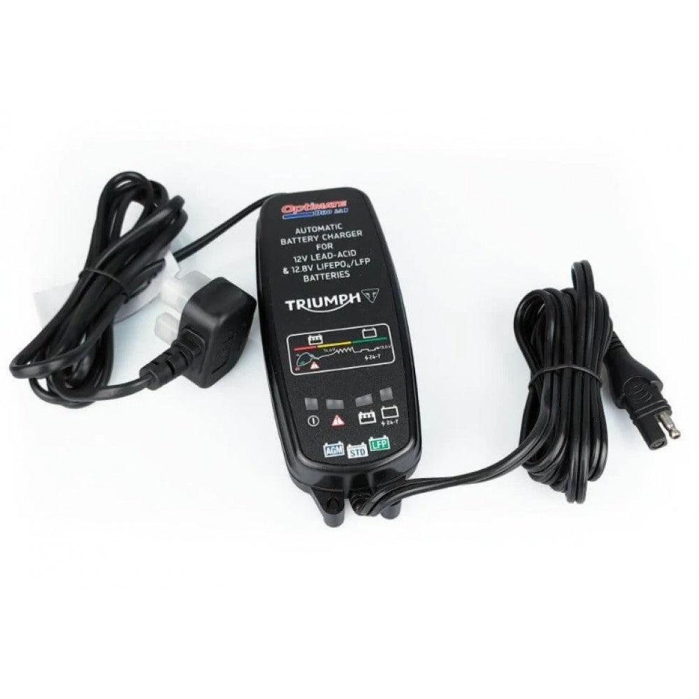 Triumph Genuine Combination Battery Charger – Lithium & Standard Compatible (Part #A9938827)