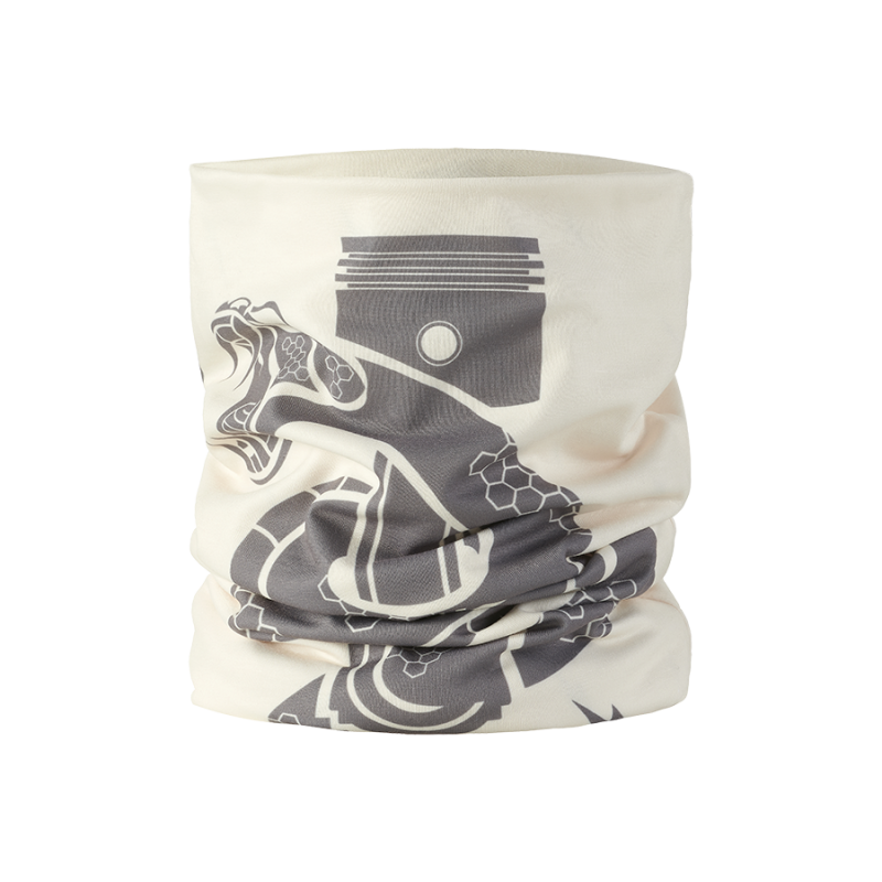 Triumph Venom Neck Tube in Bone and Charcoal - SS23