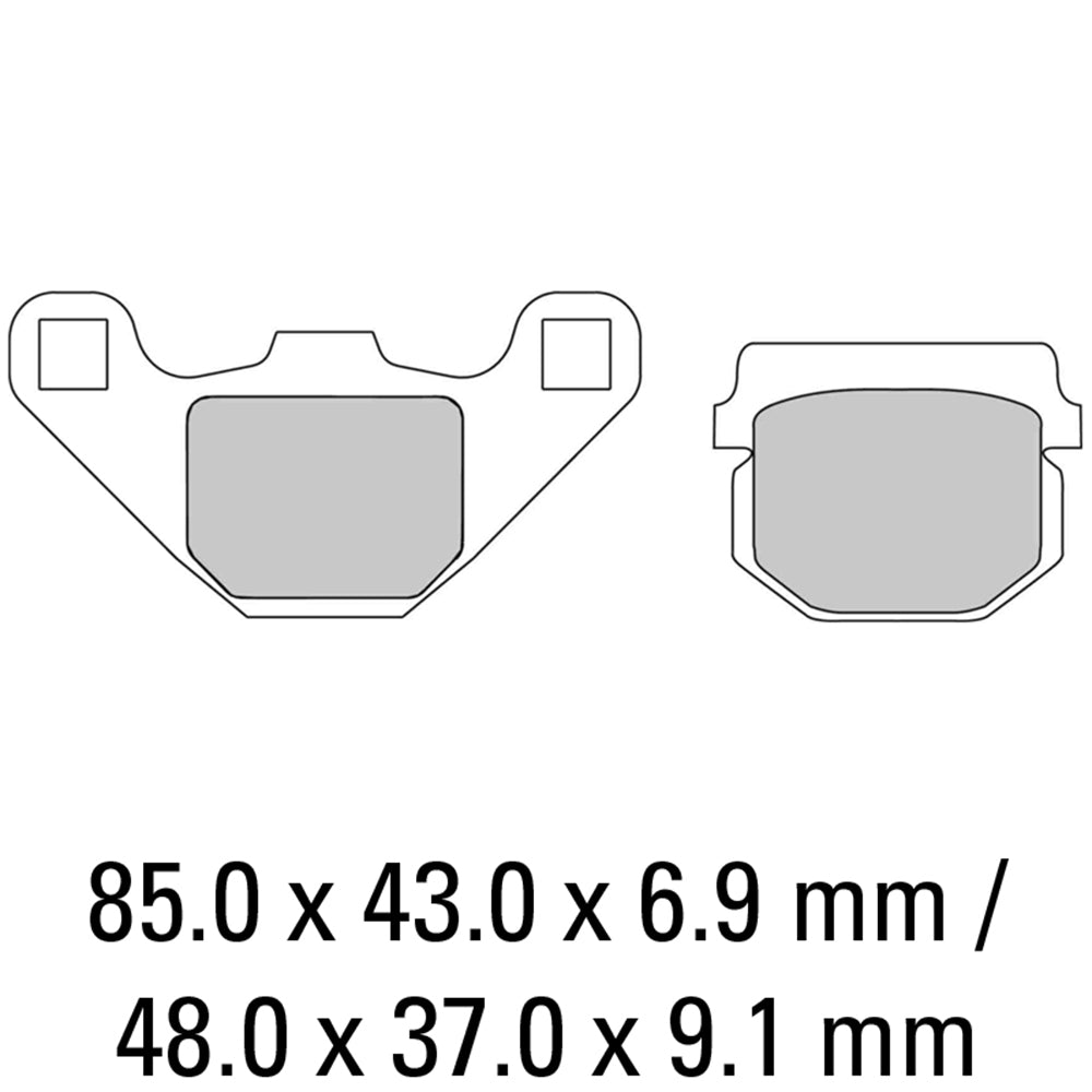 FERODO Brake Disc Pad Set - FDB313 SG Sinter Grip SG Compound - Road, Off-Road or Competition