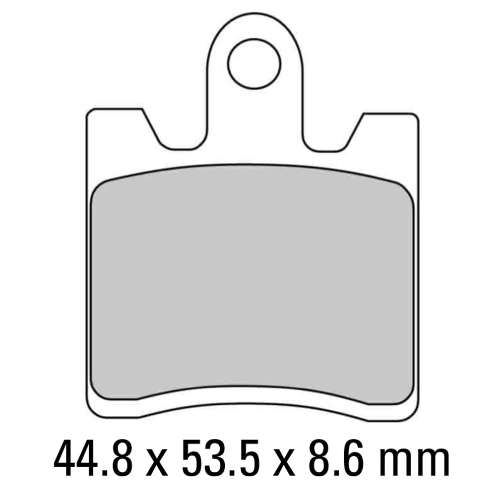 FERODO Brake Disc Pad Set - FDB2085 EF ECO Friction Compound - Non Sinter for Road