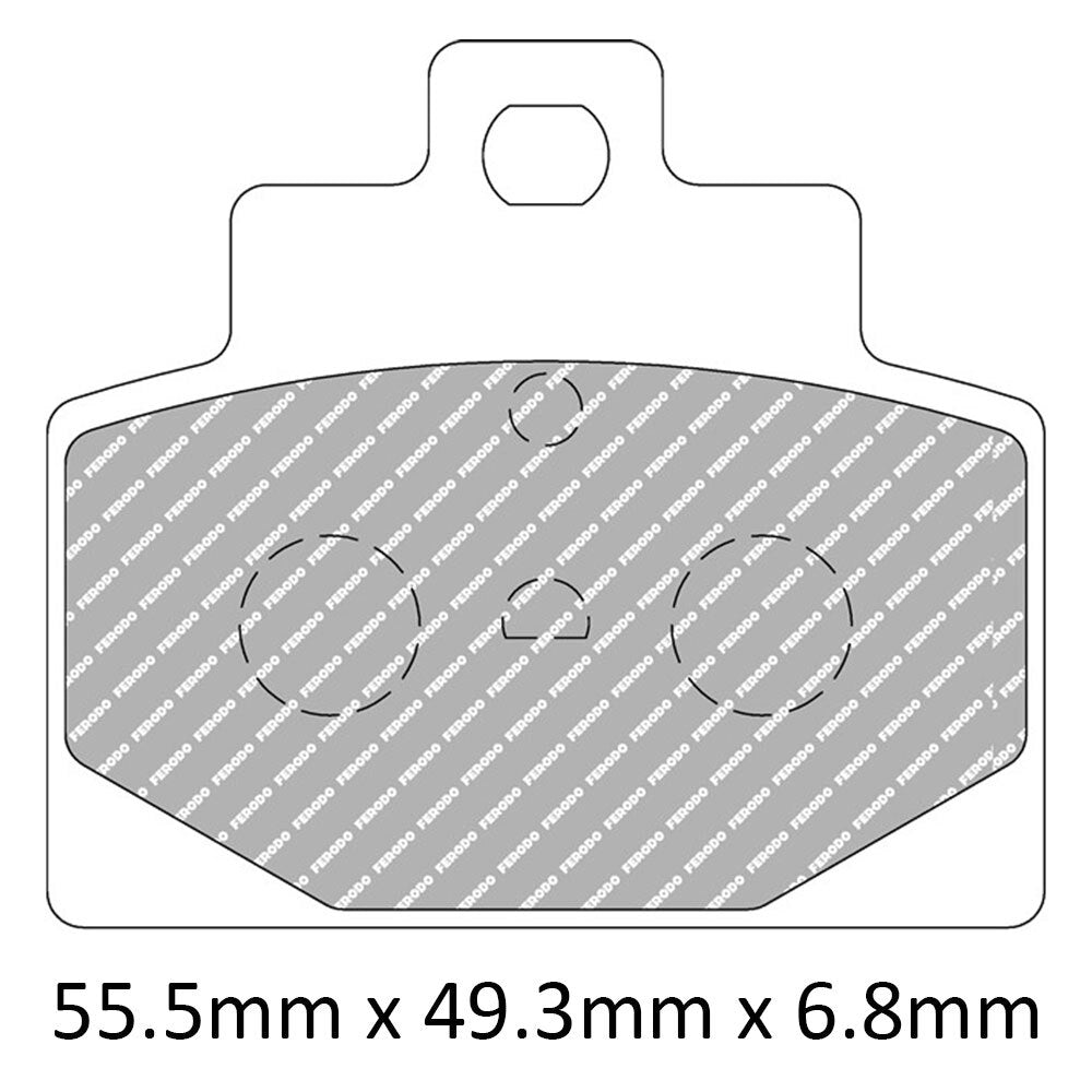 FERODO Brake Disc Pad Set - FDB2277 AG Argento Compound - Non Sinter for Road