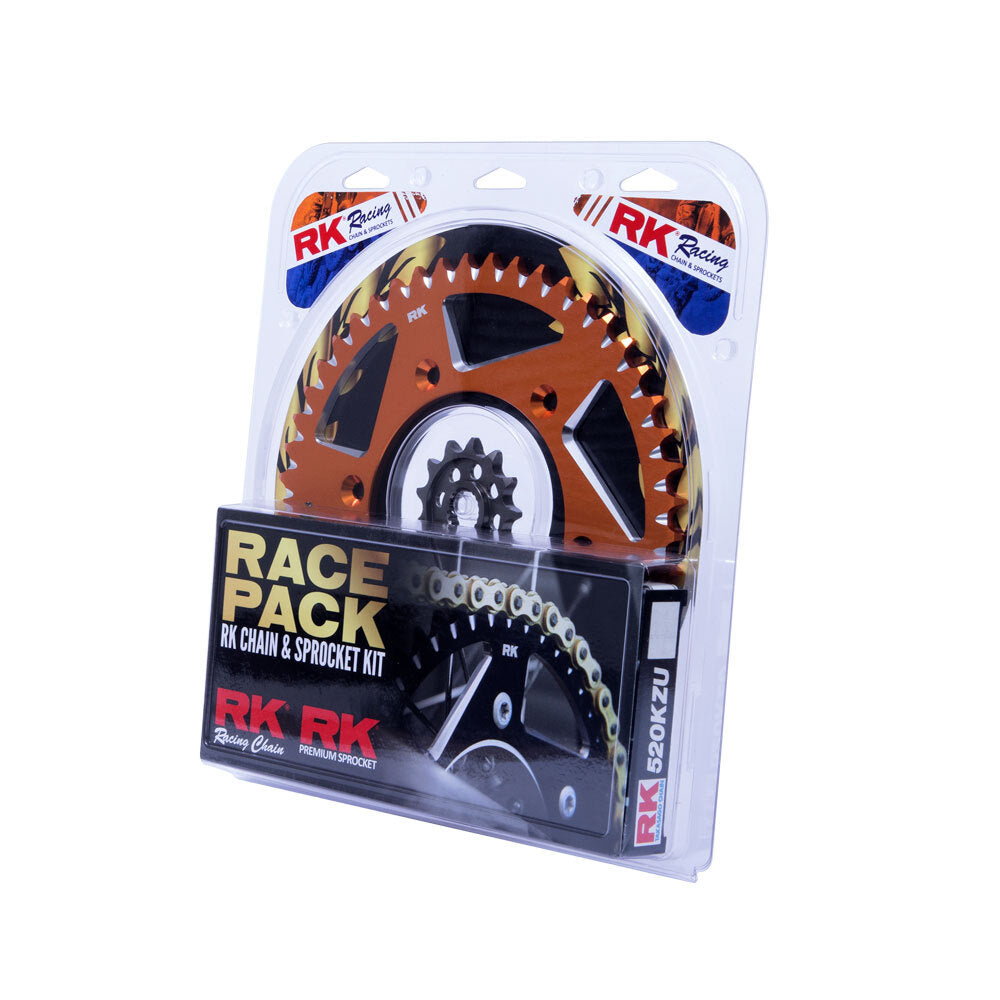 PRO PACK - RK CHAIN & SPROCKET KIT GOLD+ORANGE 14/52 KTM SX-F 07-23