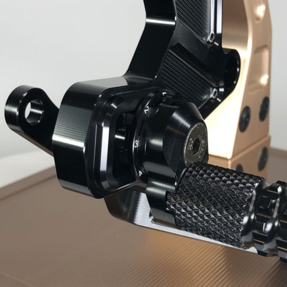 VORTEX - REARSETS : BLACK KAWASAKI NINJA 400 18-22