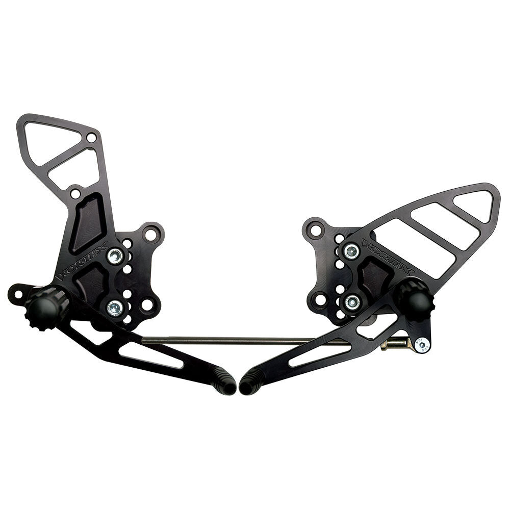 VORTEX - REARSETS : BLACK SUZUKI GSX-R600/750 01-05/GSX-R1000 01-04'.