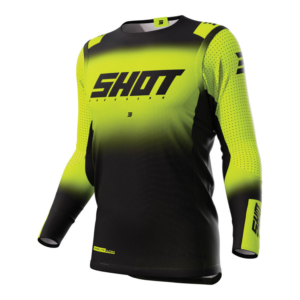 Shot Aerolite Ultima Jersey Neon Yellow XL