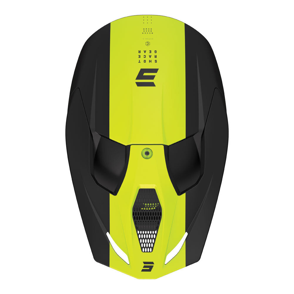 Shot Race Camo Helmet Matt Black/Neon Yellow MIPS XL