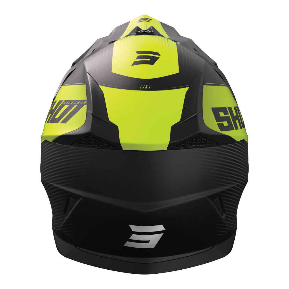 Shot Pulse Line Helmet Matt Neon Yellow Small