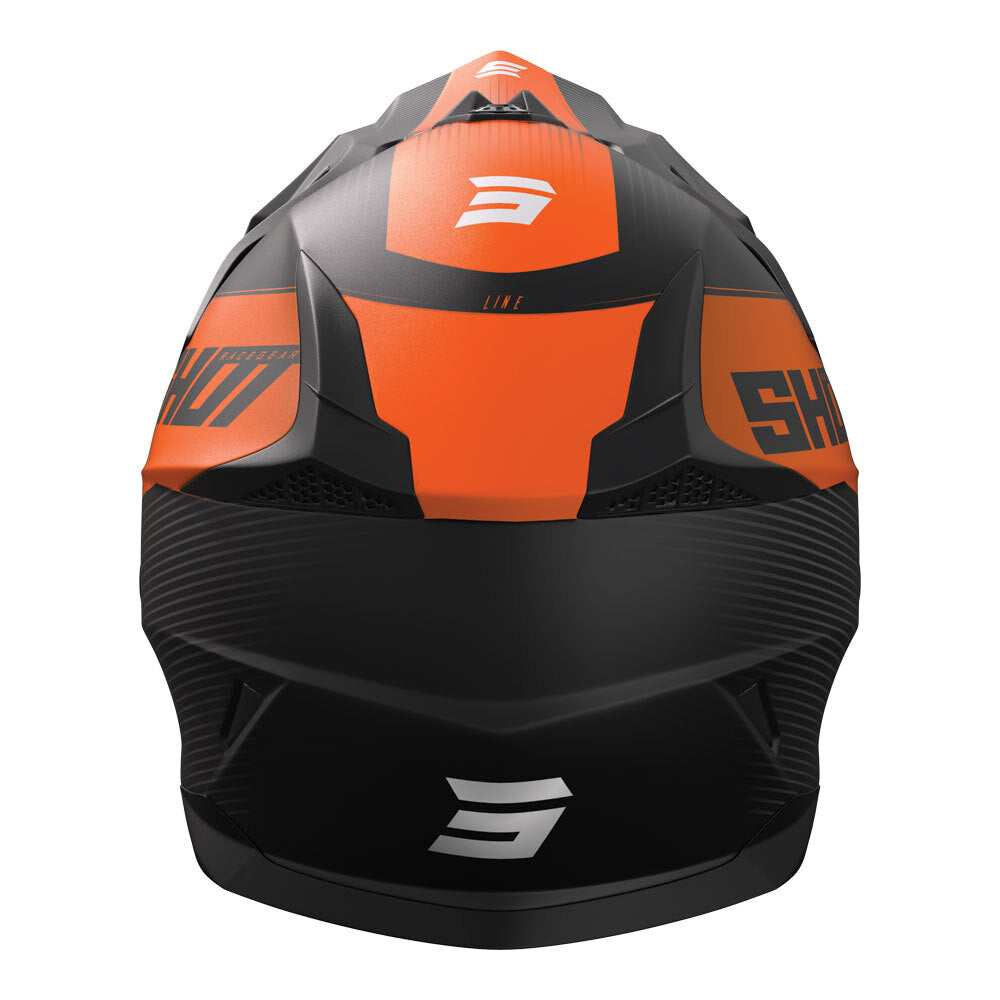Shot Pulse Line Helmet Matt Orange Medium