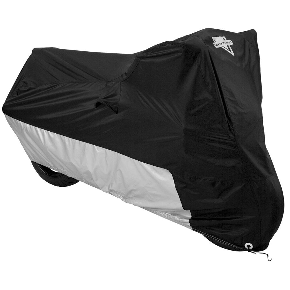 Nelson-Rigg Bike Cover MC-90402-MD Deluxe Motorcycle Cover Black/Silver Medium