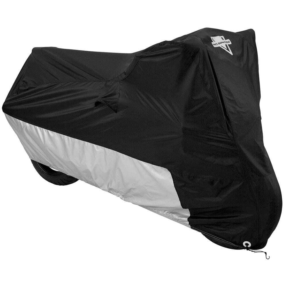 Nelson-Rigg Bike Cover MC-90402-MD Deluxe Motorcycle Cover Black/Silver 2XL