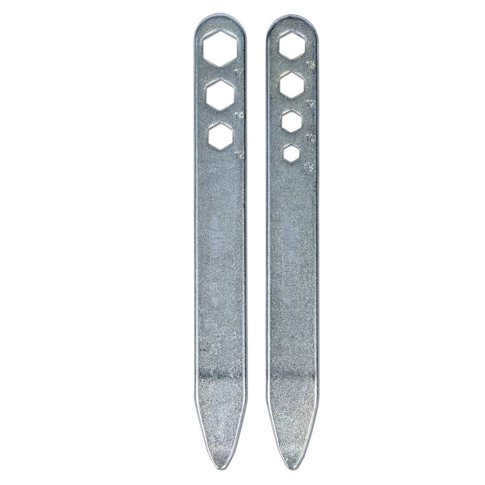 STATES MX TYRE LEVER COMBO SET - 2 LEVERS WITH AXLE NUT SPANNERS