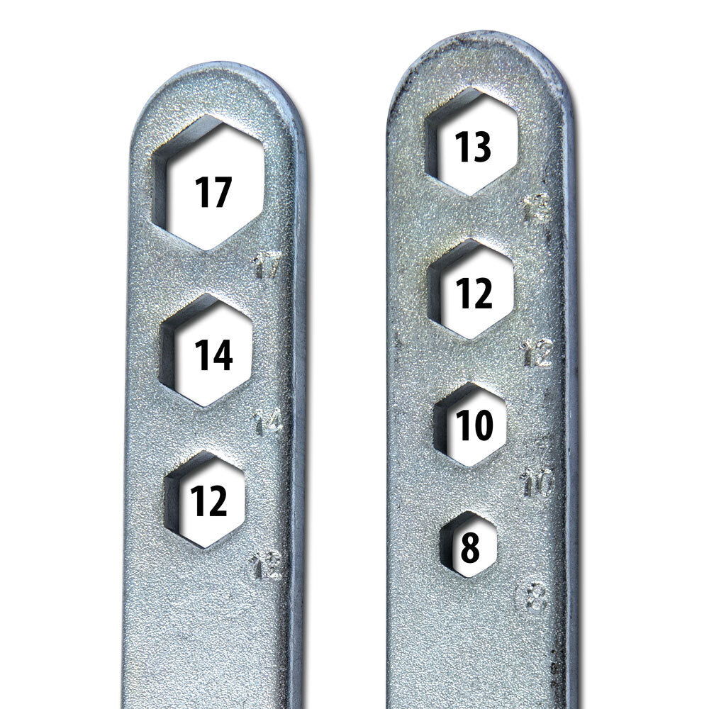 STATES MX TYRE LEVER COMBO SET - 2 LEVERS WITH AXLE NUT SPANNERS
