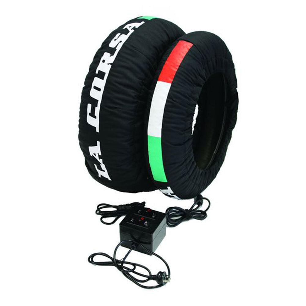 LA CORSA : V5 Digital Tyre Warmer Set for 17" Front and Rear tyres