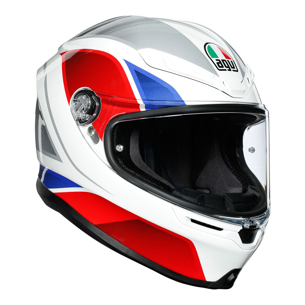 AGV K6 - HYPHEN WHITE/RED/BLUE L