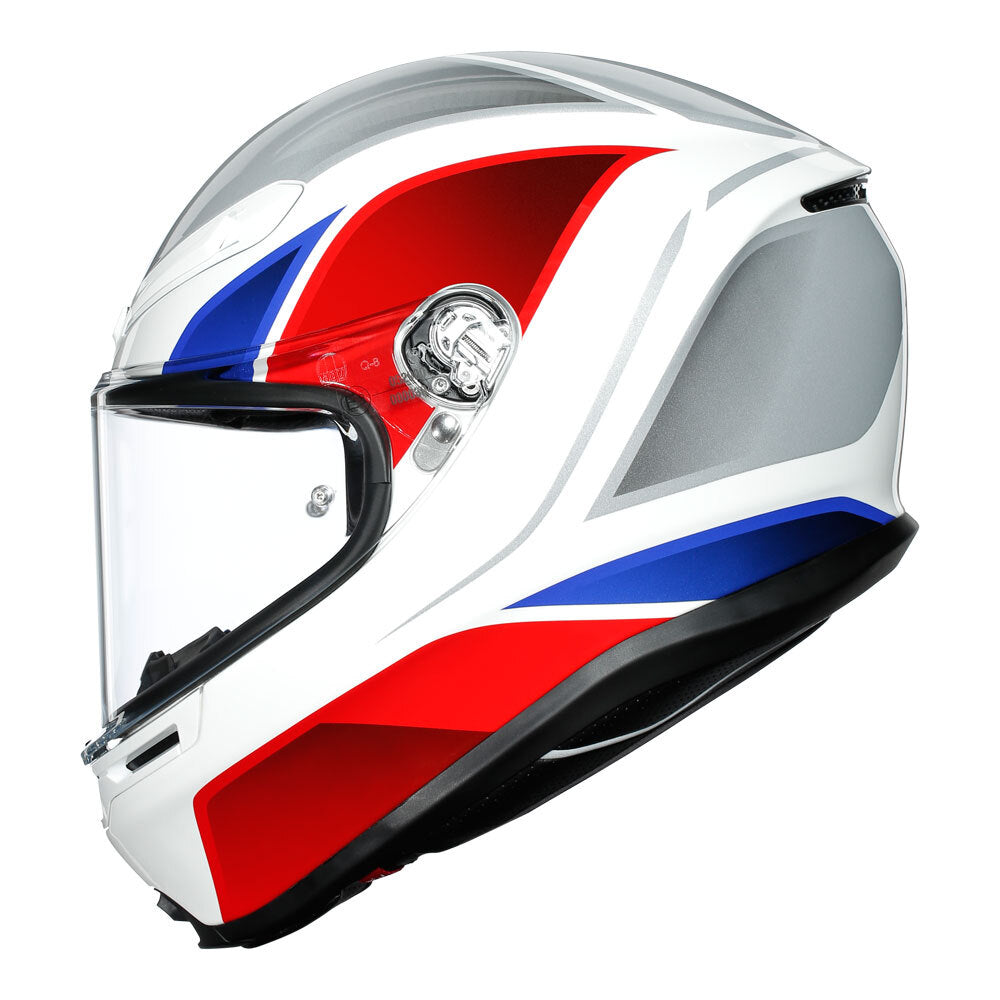 AGV K6 - HYPHEN WHITE/RED/BLUE L