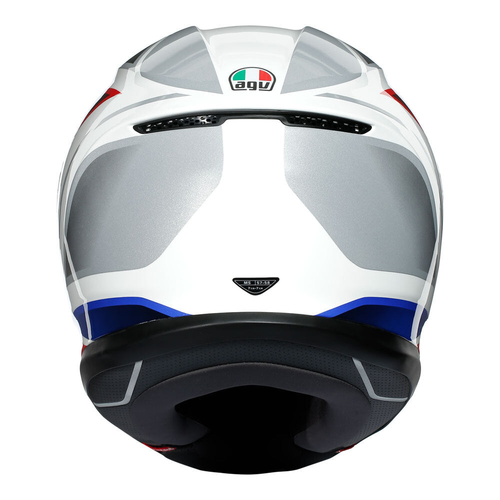 AGV K6 - HYPHEN WHITE/RED/BLUE L