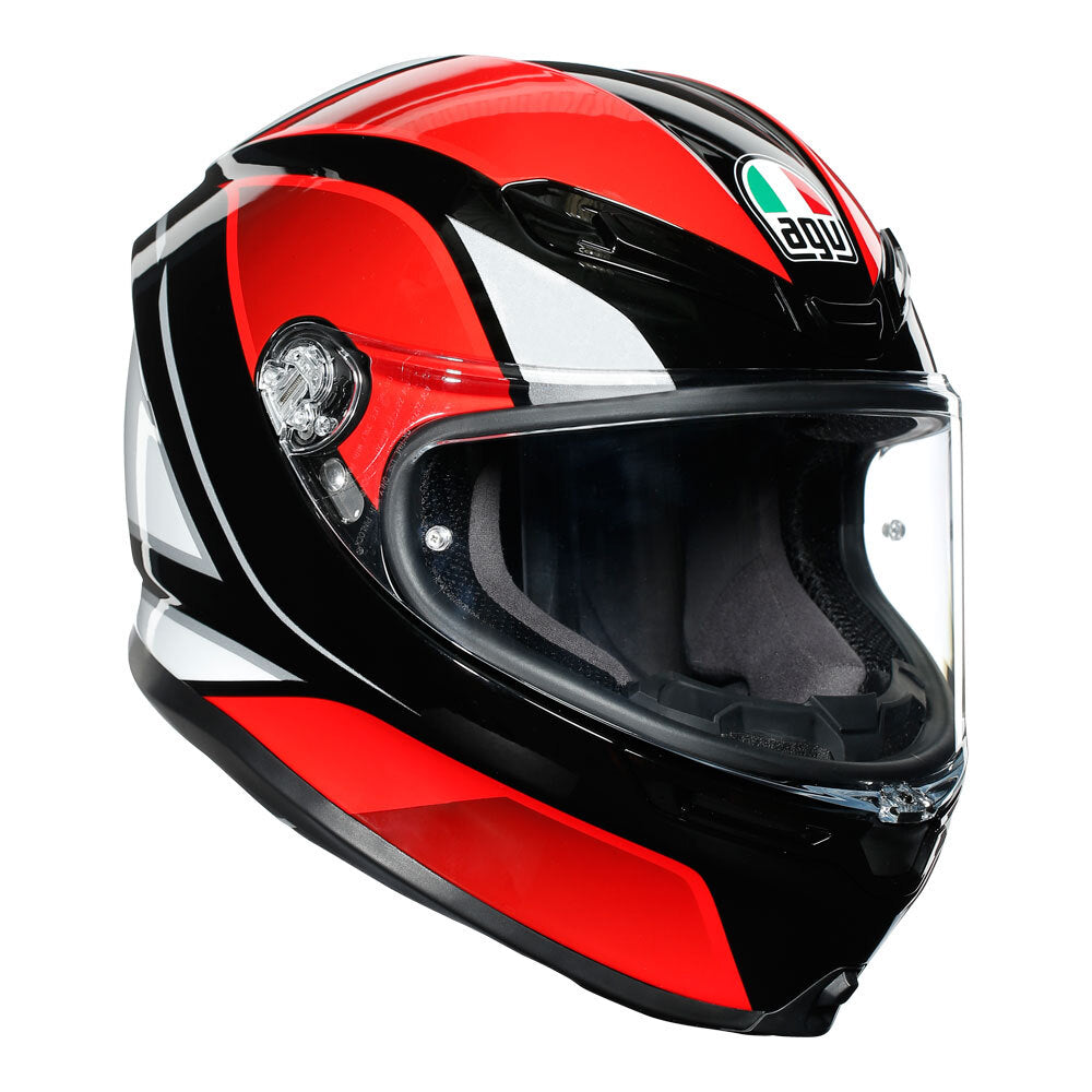 AGV K6 - HYPHEN BLACK/RED/WHITE S