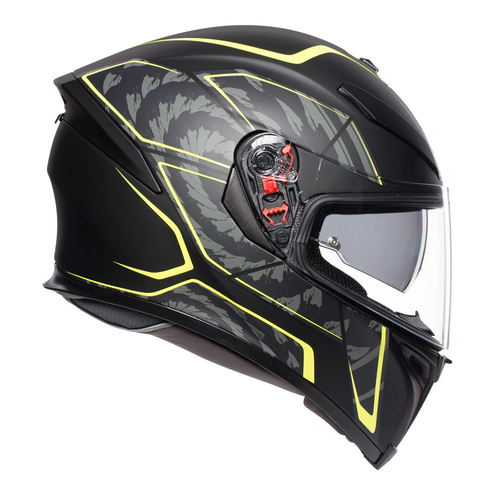 AGV K5 S - TORNADO MATT BLACK/YELLOW FLURO S