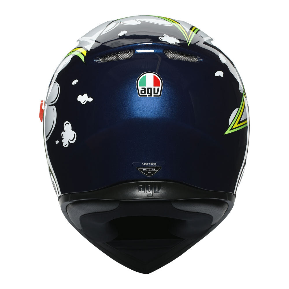 AGV K3 SV - BUBBLE BLUE/WHITE/YELLOW FLUO ML