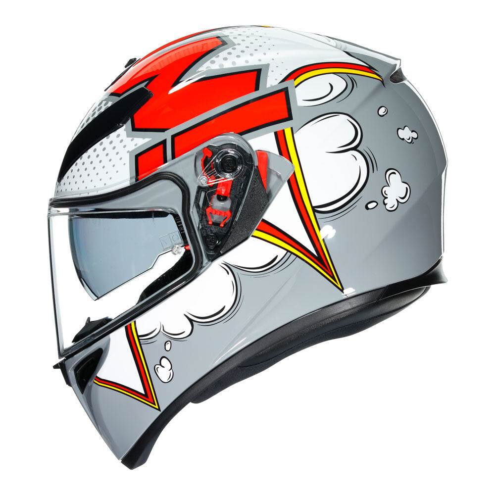 AGV K3 SV BUBBLE GREY/WHITE L