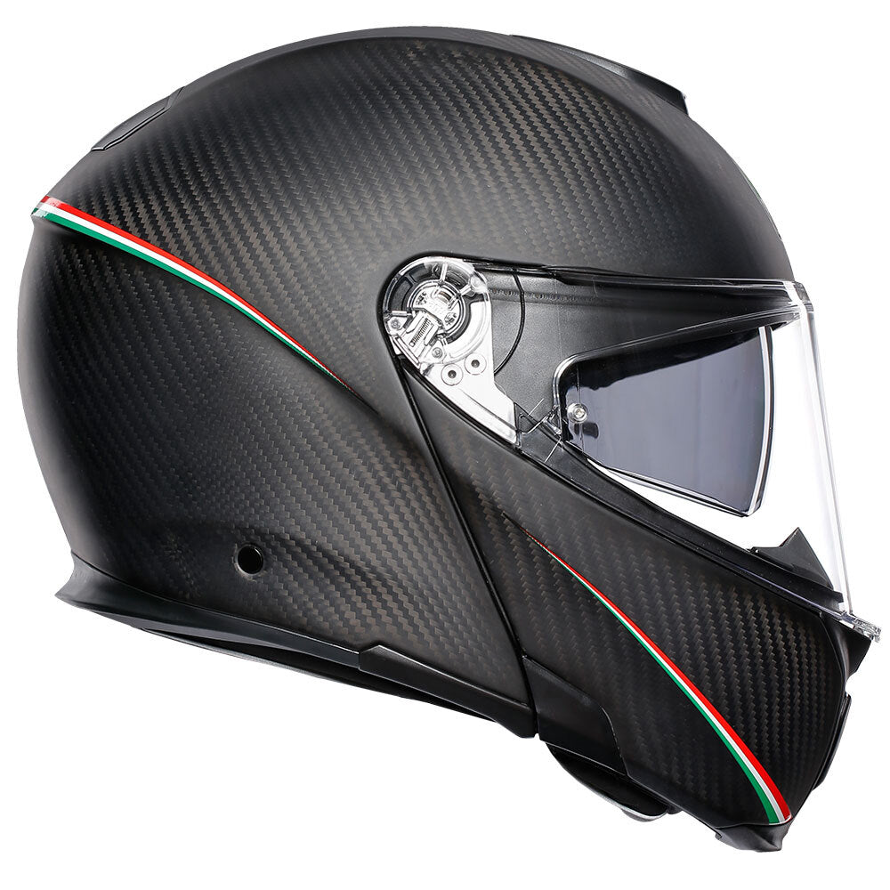 AGV SPORTMODULAR - TRICOLORE MATT CARBON/ITALY M